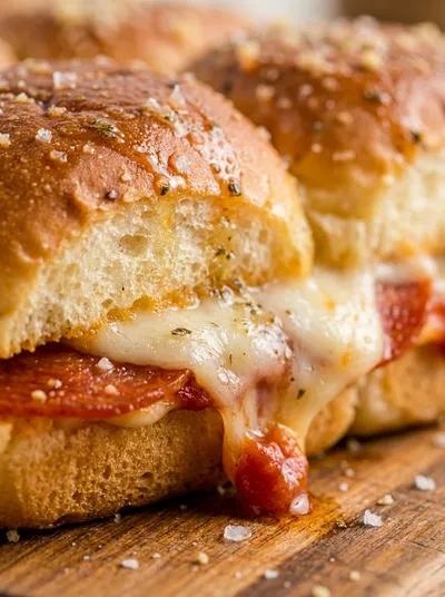 Beef Pepperoni Pizza Sliders – Easy Pull‑Apart Snack