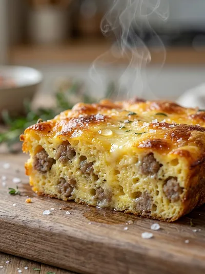 Beef Sausage and Egg Breakfast Casserole