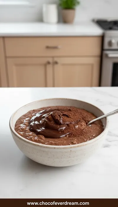 Blended Brownie Batter Overnight Oats