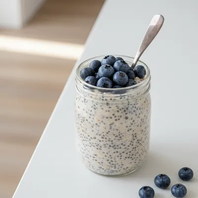 Blueberry Chia Overnight Oats – Easy Breakfast