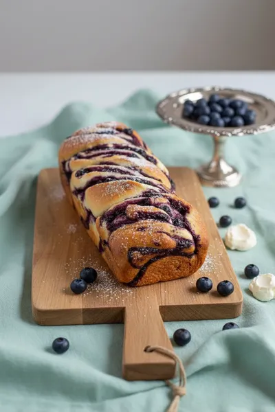 Blueberry Cream Cheese Babka