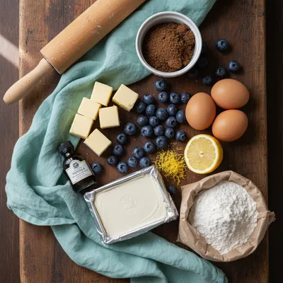 Blueberry Cream Cheese Babka - cooking process