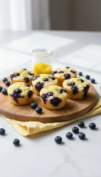 Blueberry Lemon Zest Cottage Cheese Bites