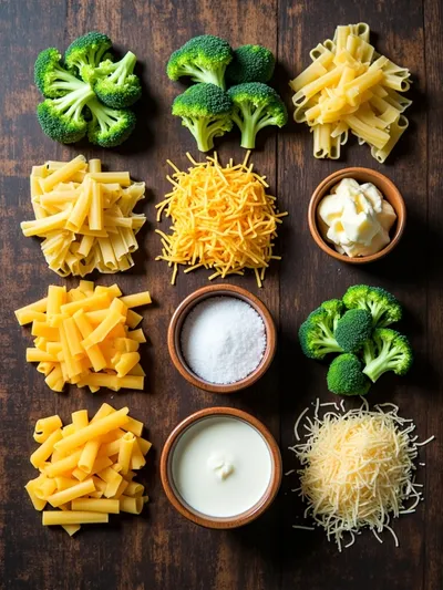 Broccoli and Cheese Pasta – Easy Dinner Recipe - ingredients preparation