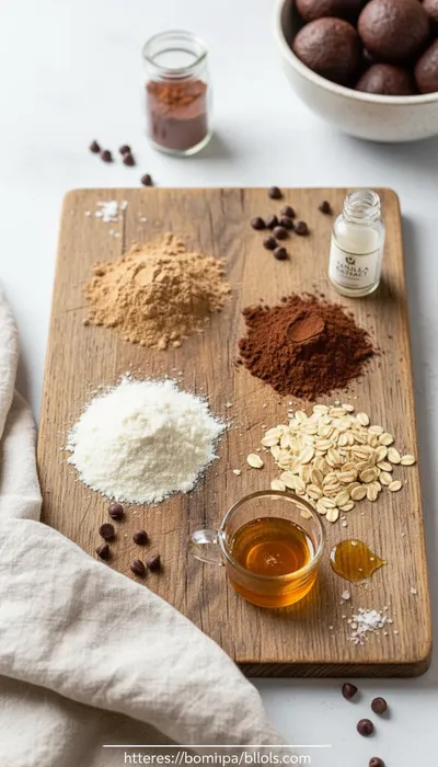 Brownie Batter Protein Balls Recipe - cooking process