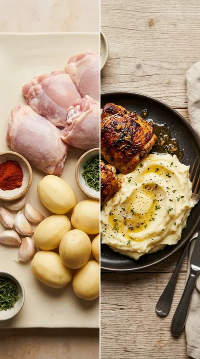 Garlic Butter Chicken Thighs – Easy Dinner Recipe - ready to serve