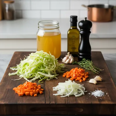 Cabbage Soup Recipe for Healthy Eating - cooking process