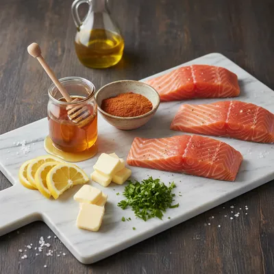 Cajun Honey Butter Salmon – Quick & Easy Recipe - cooking process