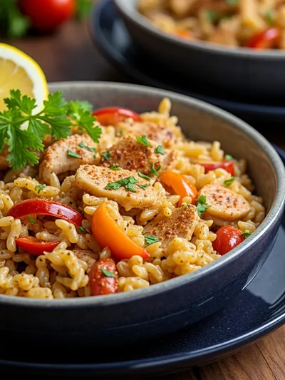 Cajun Orzo: One-Pot Comfort Food - cooking process