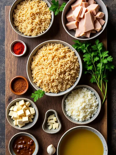 Cajun Orzo: One-Pot Comfort Food - ingredients preparation
