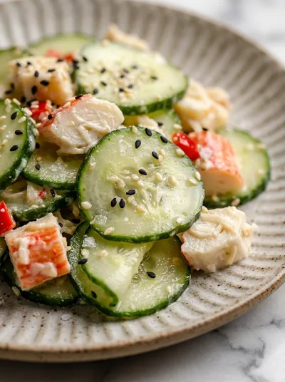 California Roll Cucumber Salad