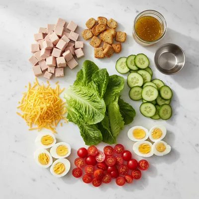 Easy Classic Chef Salad - cooking process