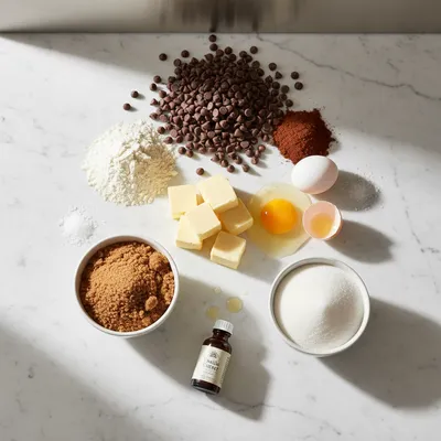 Chewy Chocolate Cookie - cooking process