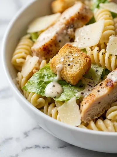 Chicken Caesar Pasta Salad – Ready In 20 Minutes