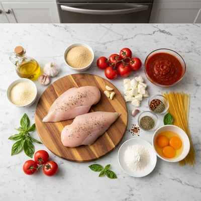 Crispy Chicken Parmesan Recipe - cooking process