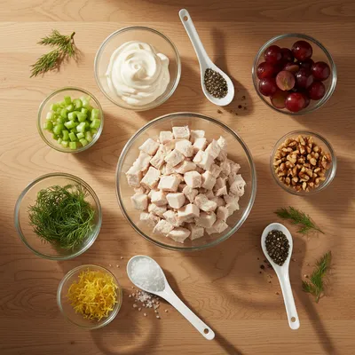 Easy Classic Chicken Salad - cooking process