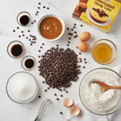 Chocolate Caramel Dump Cake – Easy & Delicious - cooking process