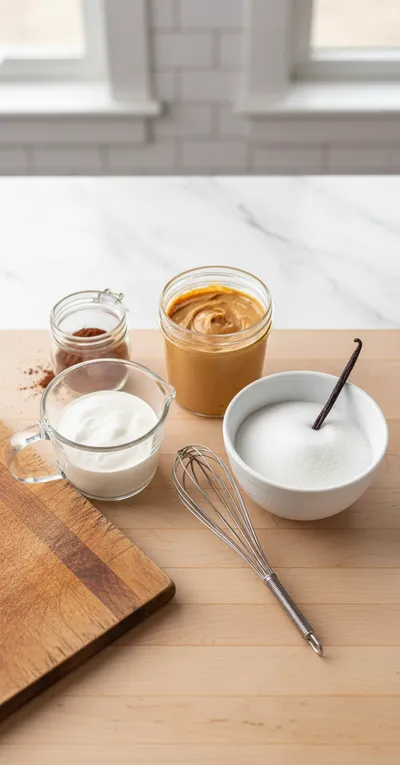 Chocolate Peanut Butter Ice Cream - cooking process