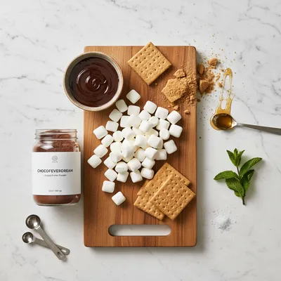 Chocolate Protein S'Mores Bowl - cooking process