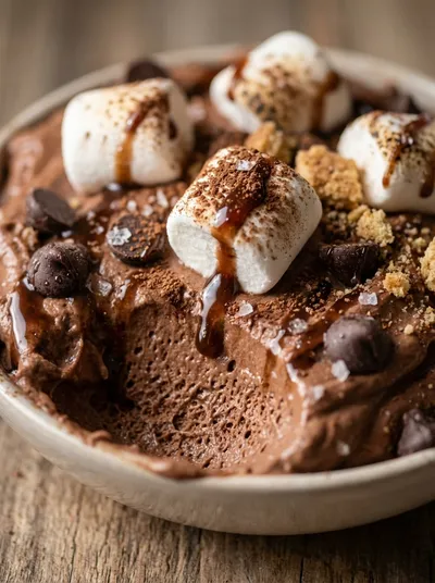 Chocolate Protein S'Mores Bowl