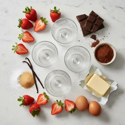 Chocolate Strawberry Mousse Cake Parfaits - cooking process