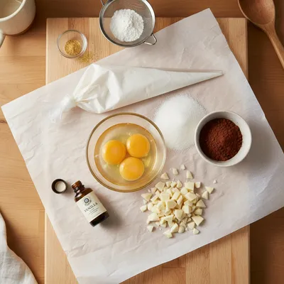 Chocolate Swirl Meringue Kisses - cooking process