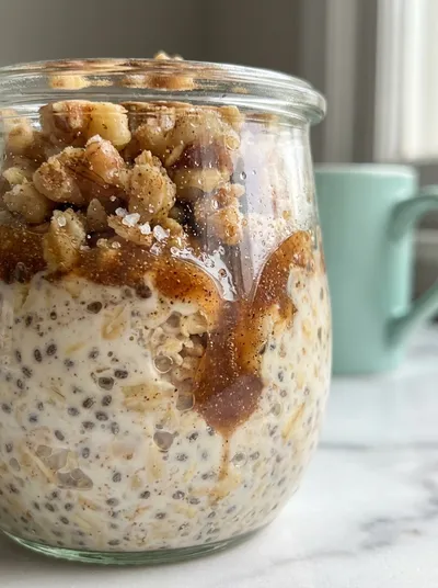 Cinnamon Roll Overnight Oats