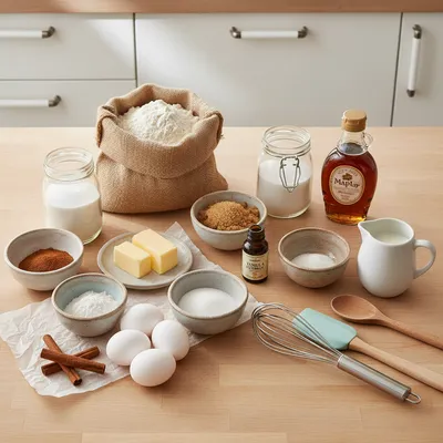 Cinnamon Roll Pancakes - Fluffy Breakfast Treat - cooking process