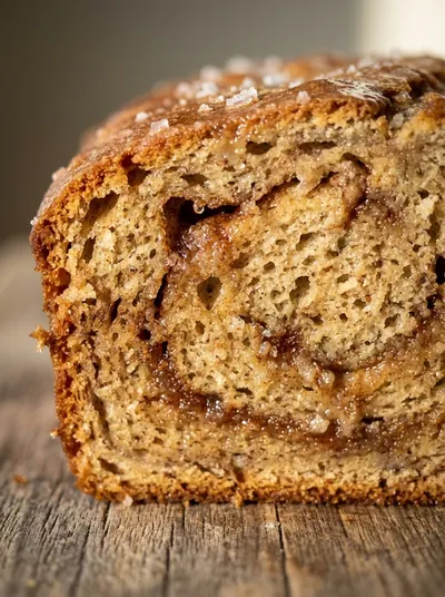 Cinnamon Swirled Banana Bread