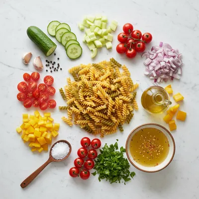 Classic Pasta Salad – Easy Refreshing Recipe - cooking process