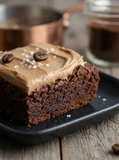 Coffee Brownies With Mocha Frosting