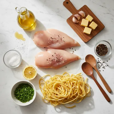 Comforting Chicken with Buttered Noodles - cooking process