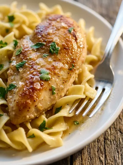 Comforting Chicken with Buttered Noodles