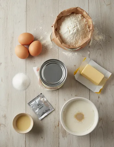 Heavenly Condensed Milk Bread Recipe - cooking process