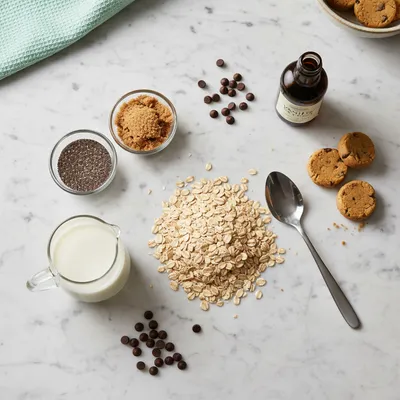 Cookie Dough Overnight Oats – Easy Breakfast - ready to serve