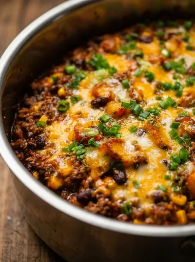 Easy Slow Cooker Cowboy Casserole
