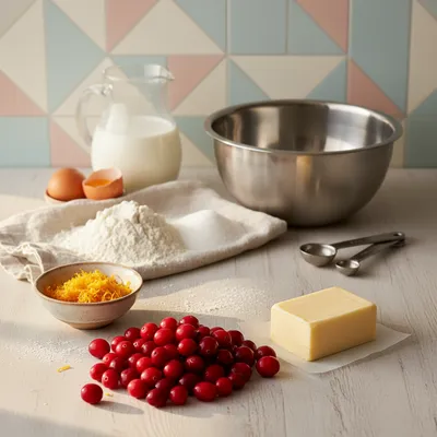 Cranberry Orange Muffins Recipe - cooking process