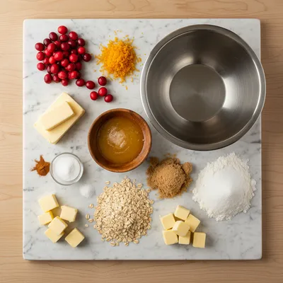 Cranberry Orange Muffins with Streusel Topping - cooking process