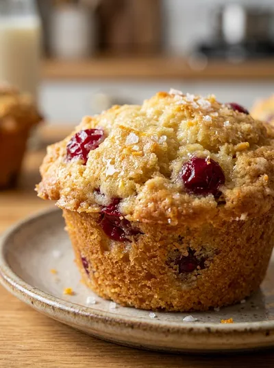 Cranberry Orange Yogurt Muffins