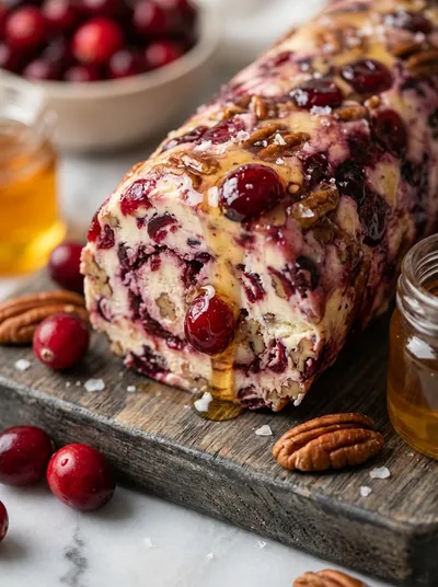 Cranberry Pecan Cheese Log