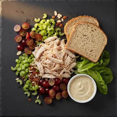 Creamy Chicken Salad Sandwich - cooking process