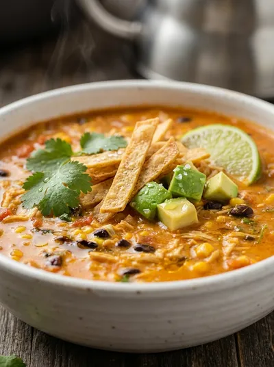 Creamy Chicken Tortilla Soup – Easy Recipe