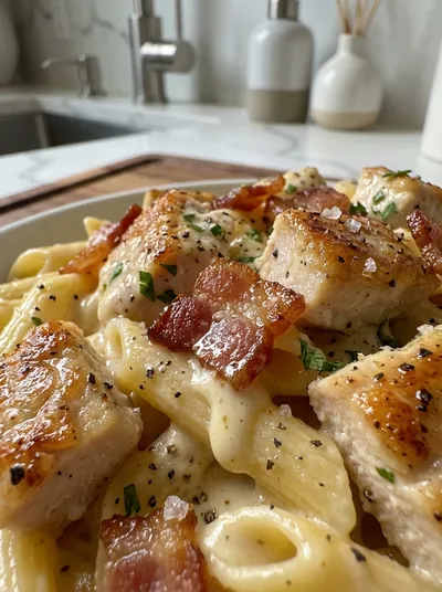 Creamy Chicken Turkey Ranch Pasta