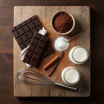 Creamy Crockpot Hot Chocolate - cooking process