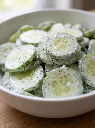 Creamy Cucumber Salad – Low Carb Keto Side
