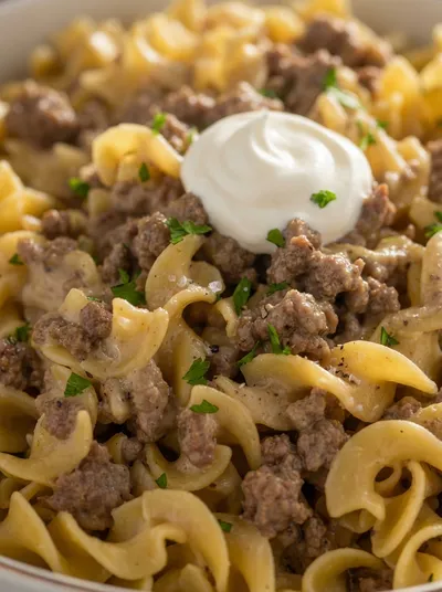 Creamy Ground Beef Stroganoff – Ready in 30 Minutes
