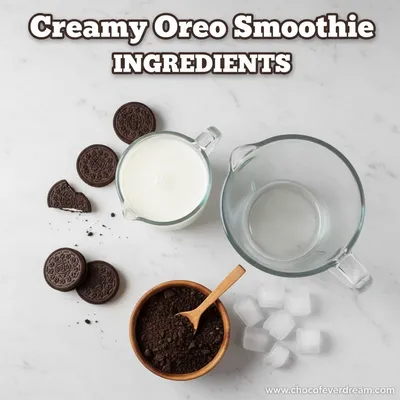 Creamy Oreo Smoothie - cooking process