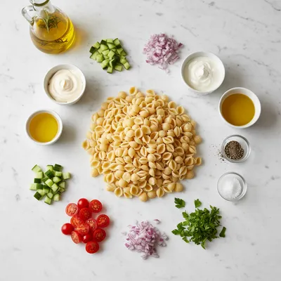 Creamy Pasta Salad – Easy Summer Recipe - cooking process