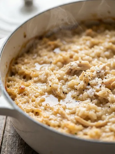 Creamy Slow Cooker Chicken and Rice