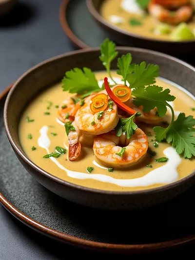 Creamy Thai Coconut Shrimp Curry - cooking process